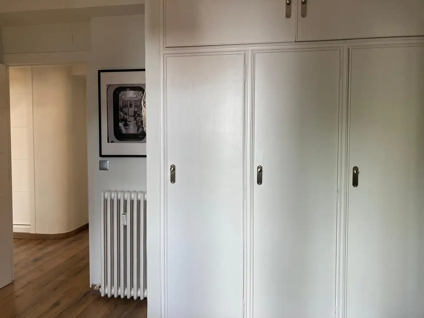 Dormitori de Apartament de lloguer en Madrid amb Aire condicionat, Calefacció i Moblat