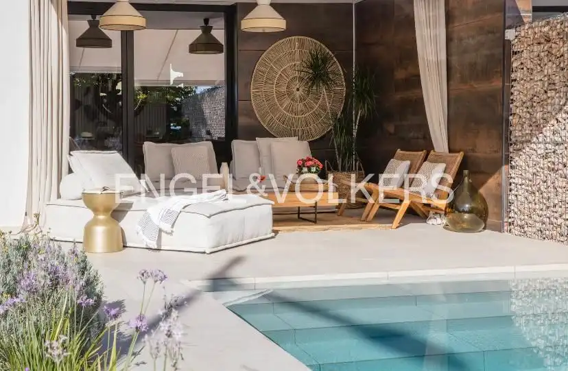 Terraza de Casa adosada de alquiler en Boadilla del Monte con Aire acondicionado, Calefacción y Jardín privado