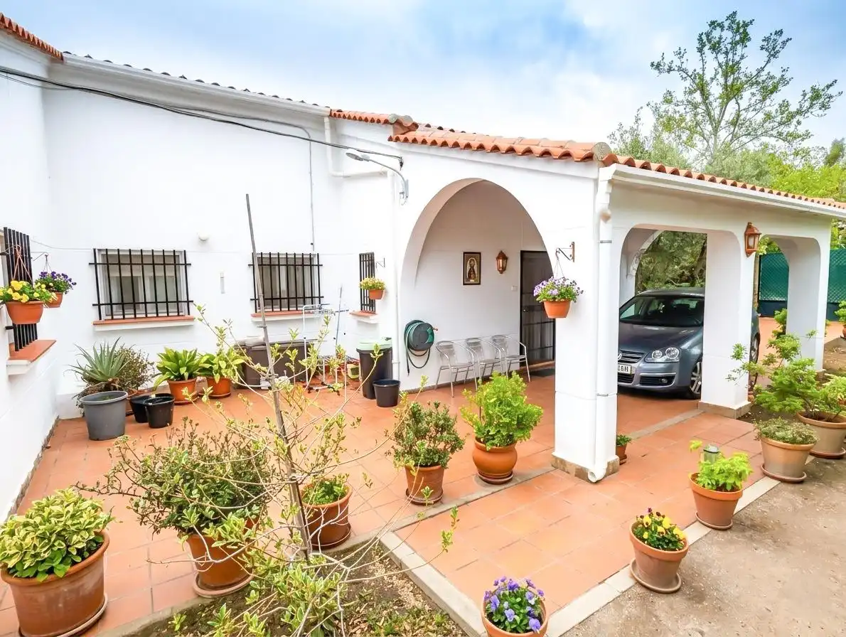 Vista exterior de Casa o xalet en venda en Puertollano amb Aire condicionat, Calefacció i Jardí privat