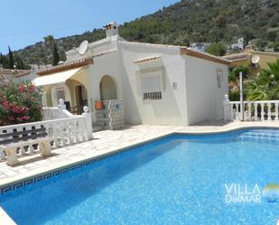 Vista exterior de Casa o xalet en venda en Tormos amb Terrassa i Piscina