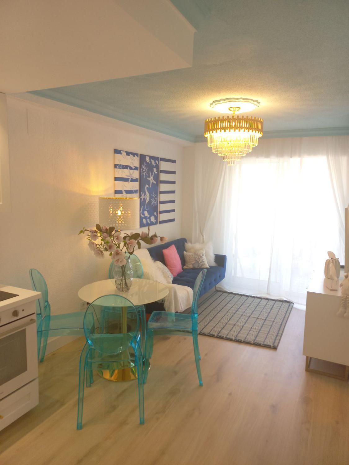 Sala d'estar de Dúplex en venda en Oropesa del Mar / Orpesa amb Aire condicionat, Moblat i Balcó
