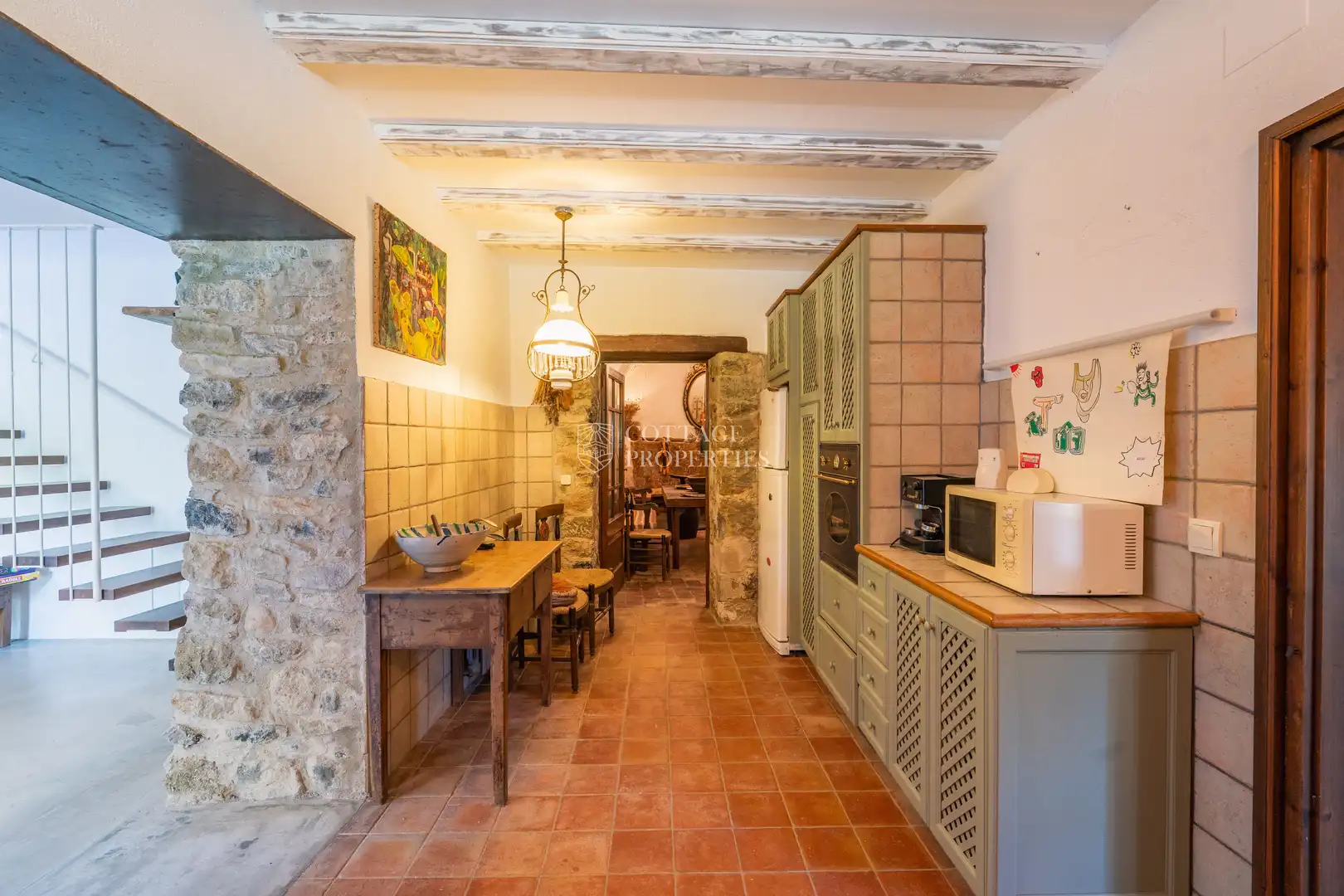 Kitchen of Country homes for sale in Foixà  with Air Conditioner, Private garden and Swimming Pool