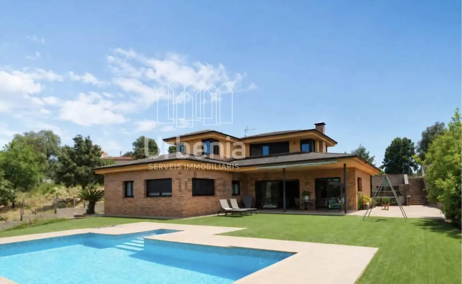 Jardí de Casa o xalet en venda en Lliçà de Vall amb Aire condicionat, Terrassa i Piscina