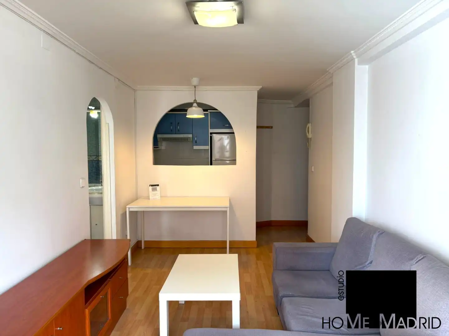 Sala de estar de Piso en venta en Madrid con Parquet, Terraza y Amueblado
