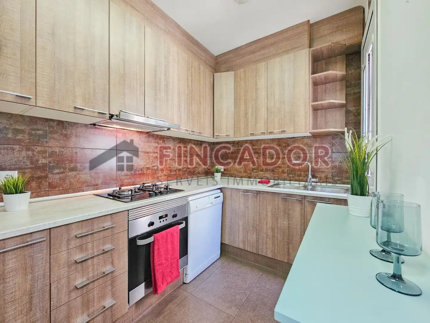 Kitchen of Flat for sale in Barcelona  with Air Conditioner, Heating and Parquet flooring