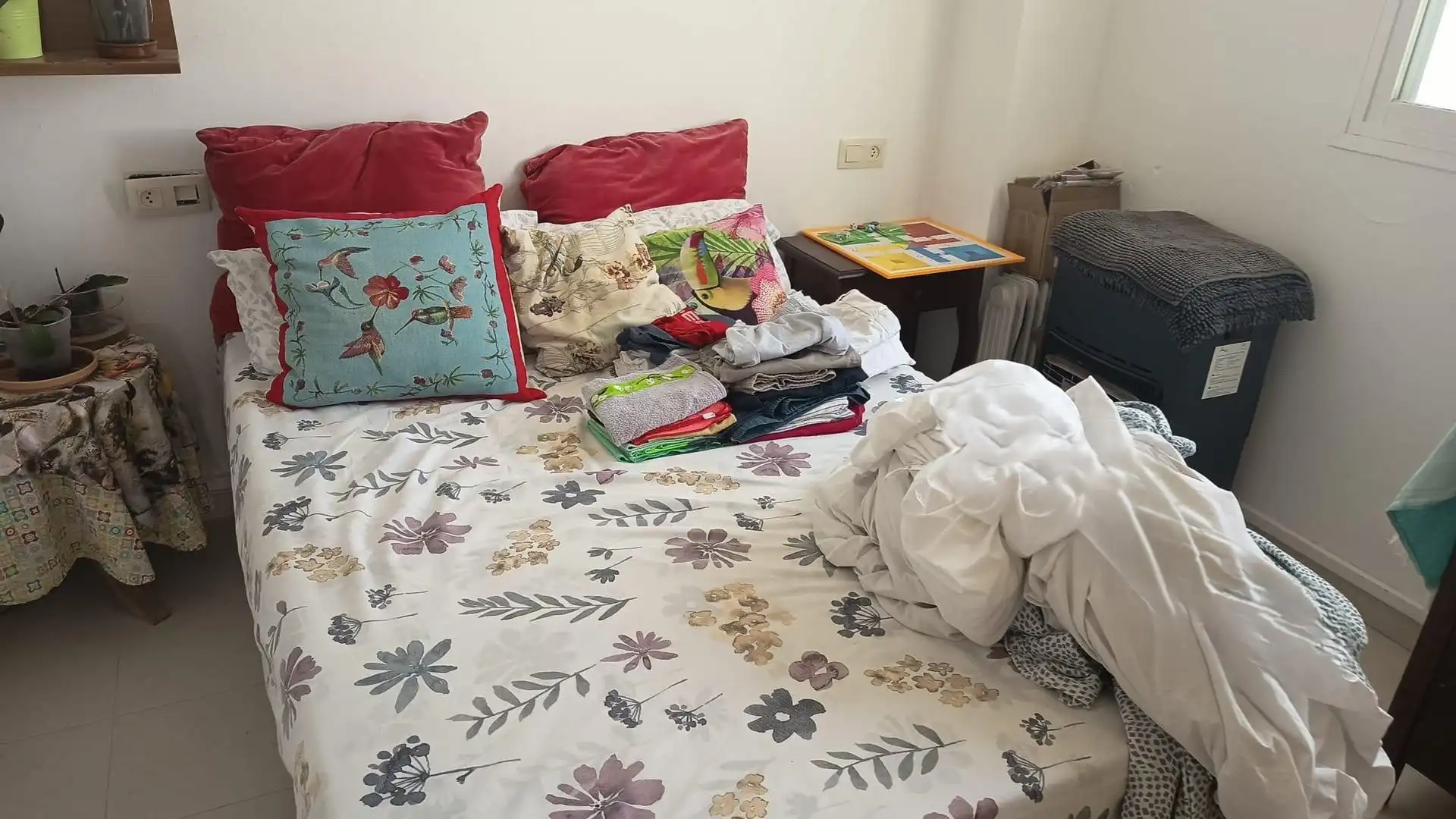 Schlafzimmer von Dachboden zum Verkauf in  Palma de Mallorca mit Terrasse, Möbliert und Ofen
