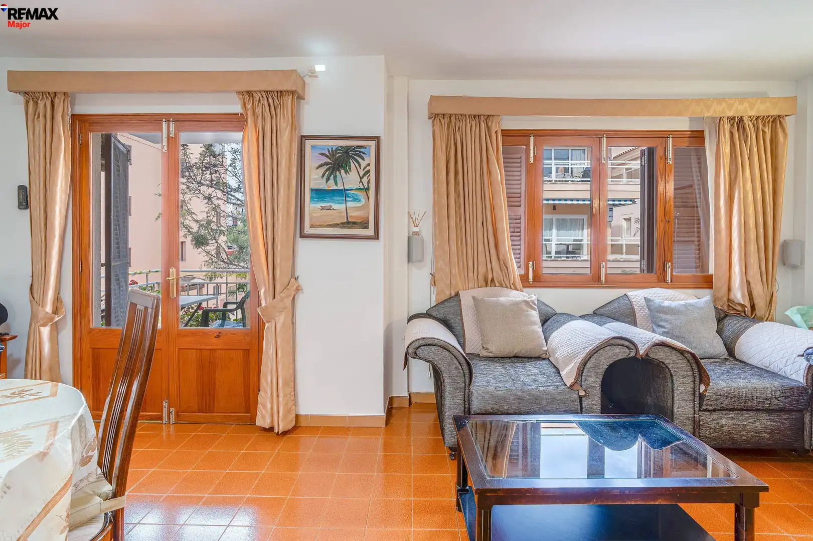 Wohnzimmer von Wohnung zum Verkauf in Son Servera mit Klimaanlage und Terrasse