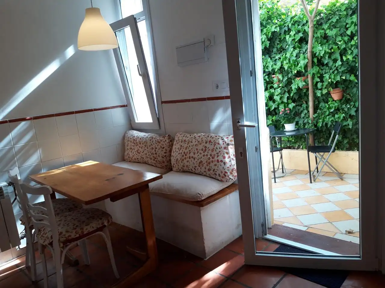 Terrasse von Erdgeschoss zur Miete in Madrid mit Heizung, Terrasse und Möbliert