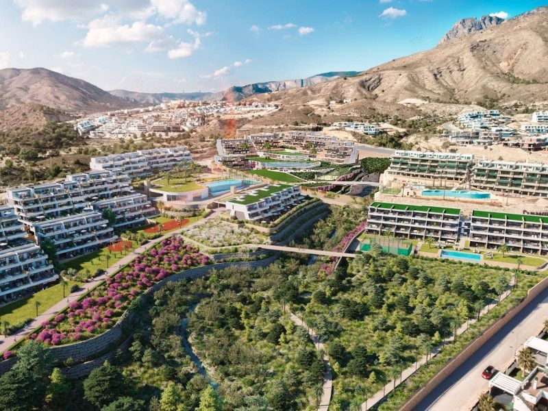 Vista exterior de Apartament en venda en Finestrat amb Aire condicionat, Jacuzzi i Piscina comunitària