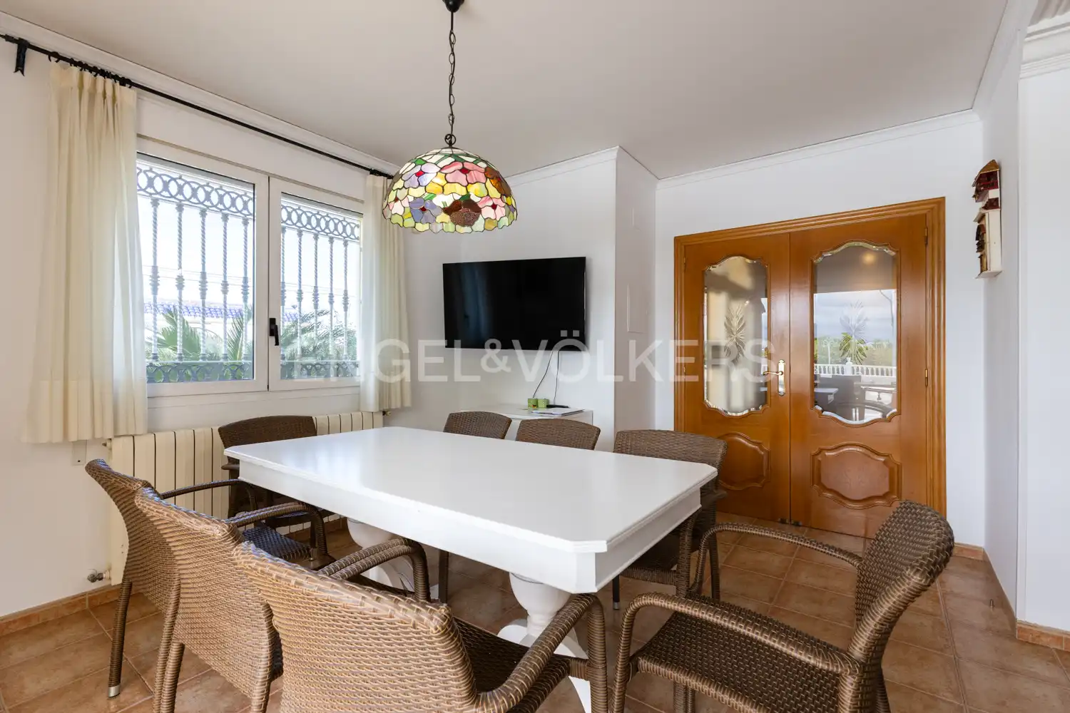 Comedor de Finca rústica en venta en Piles con Aire acondicionado, Calefacción y Jardín privado