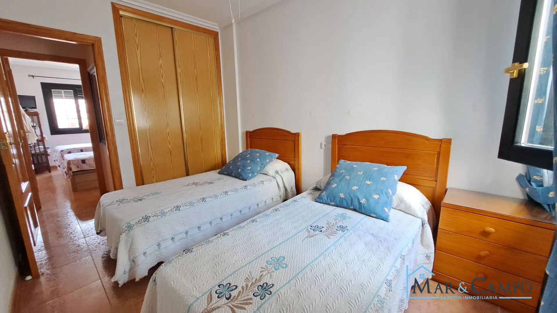 Bedroom of Flat for sale in Los Alcázares  with Terrace, Furnished and Balcony