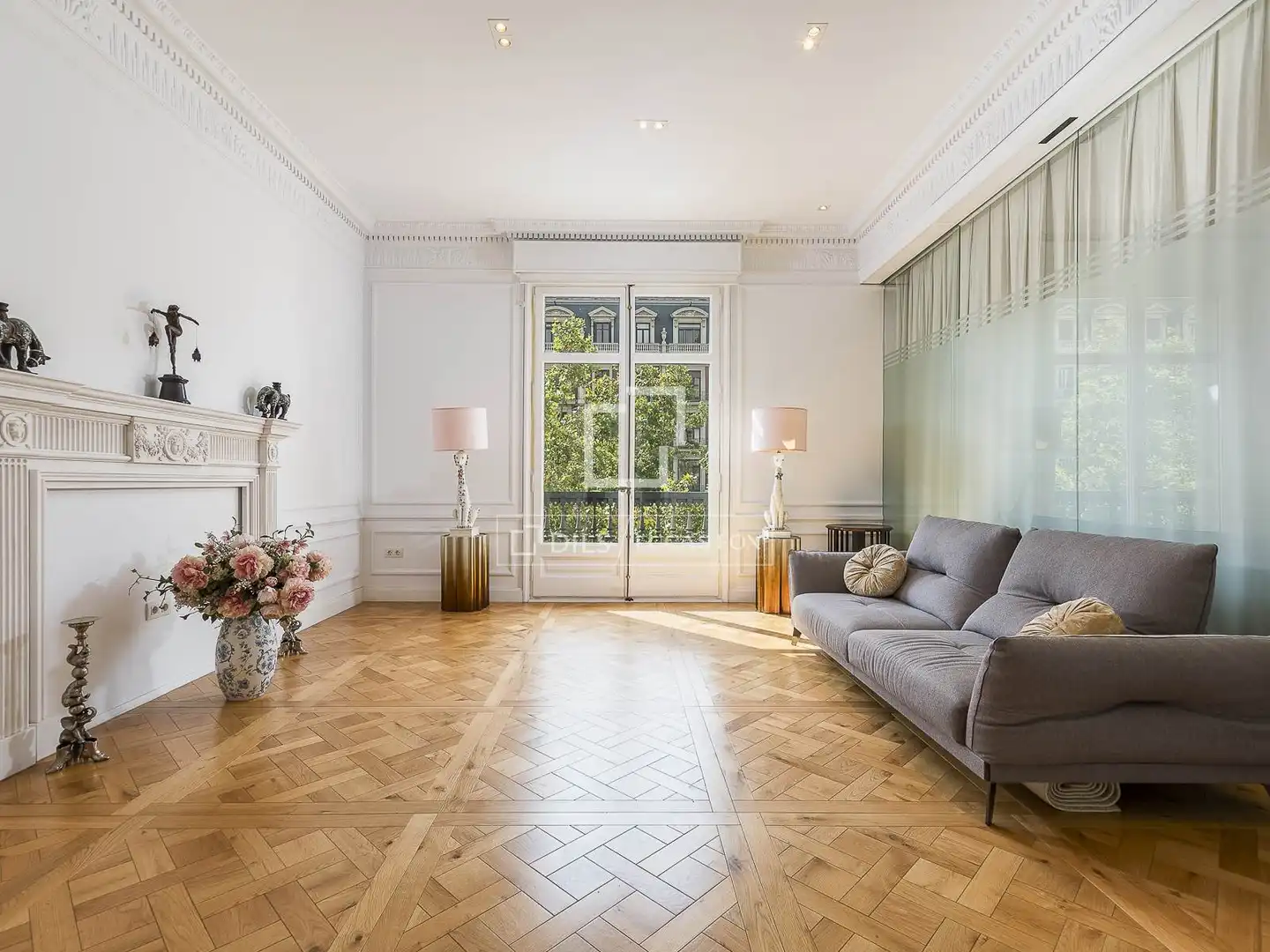 Sala de estar de Piso en venta en Barcelona con Aire acondicionado, Calefacción y Parquet