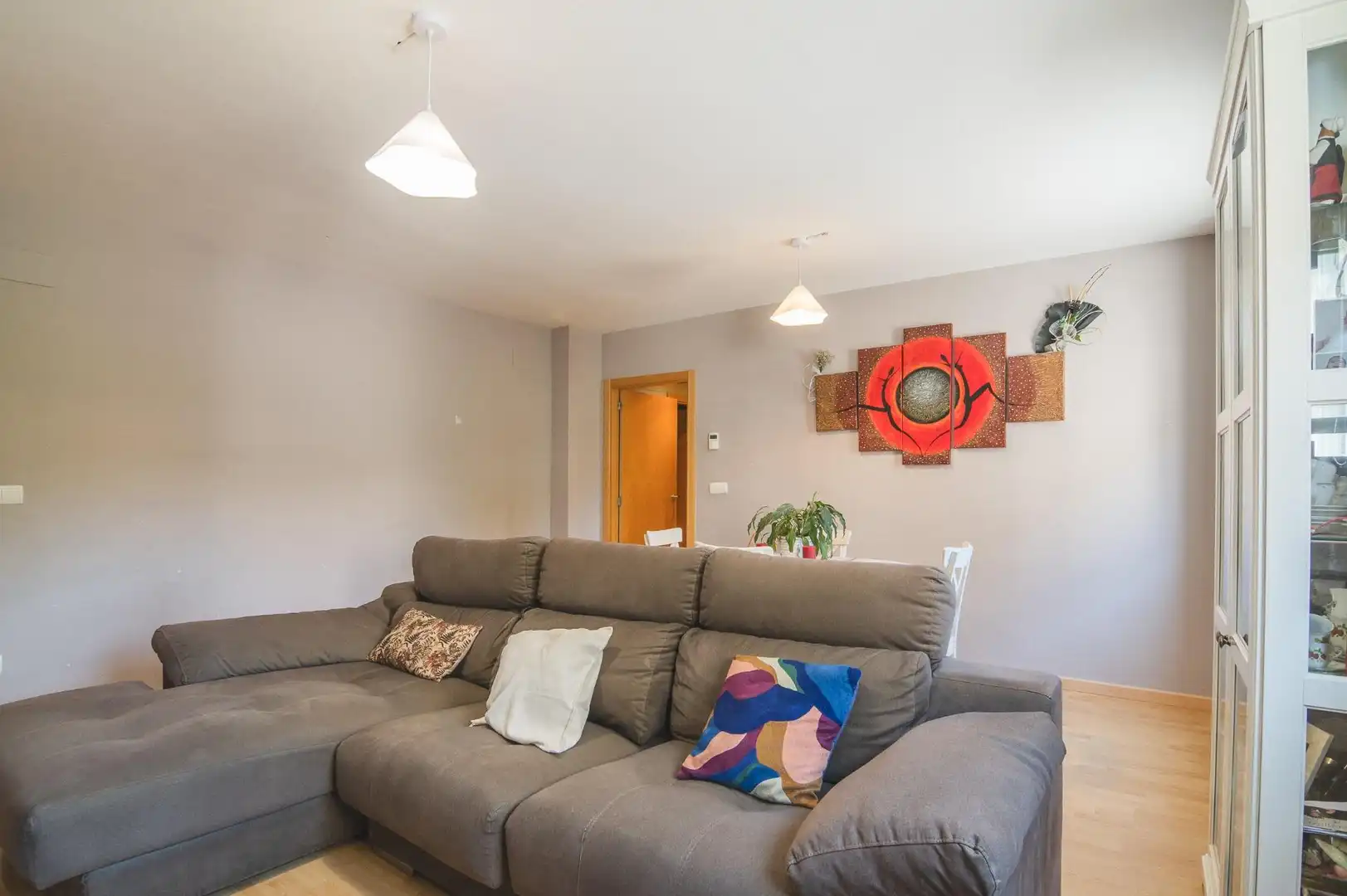Sala de estar de Piso en venta en Aoiz / Agoitz con Calefacción, Parquet y Trastero