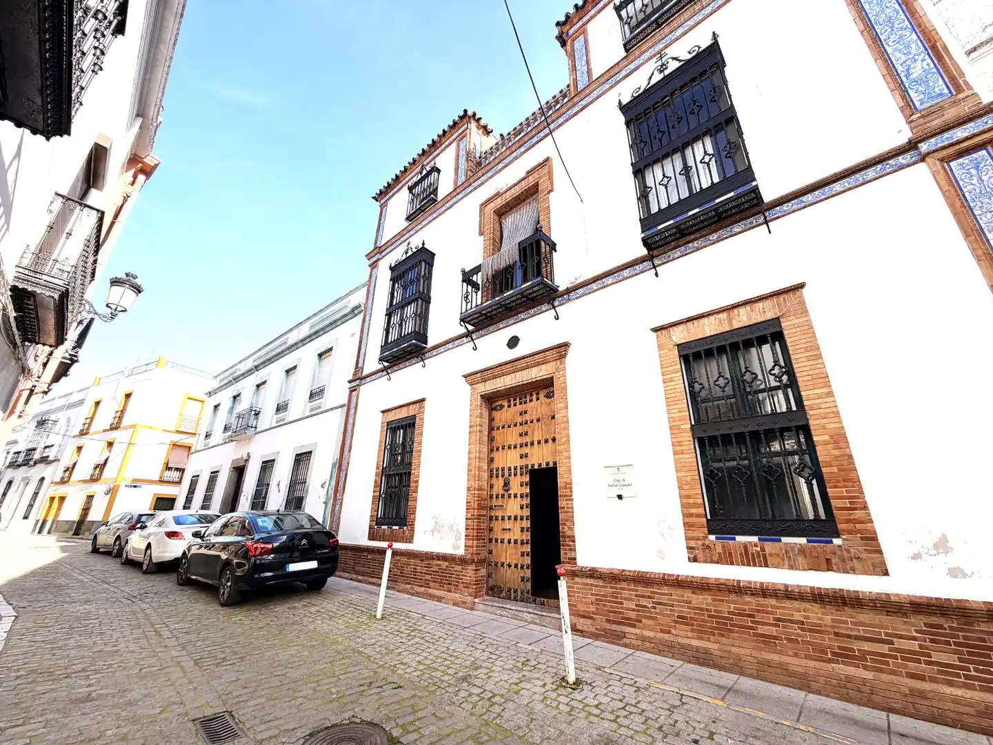 Vista exterior de Casa adosada en venda en Zafra amb Aire condicionat i Balcó