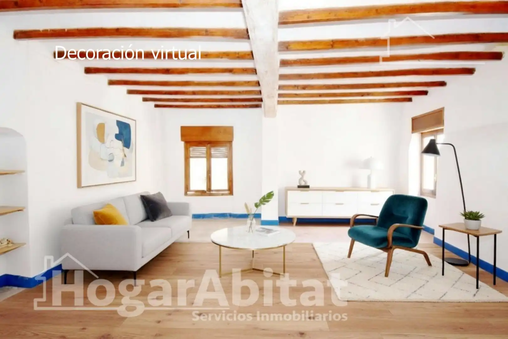 Sala de estar de Casa o chalet en venta en Oliva con Terraza y Trastero