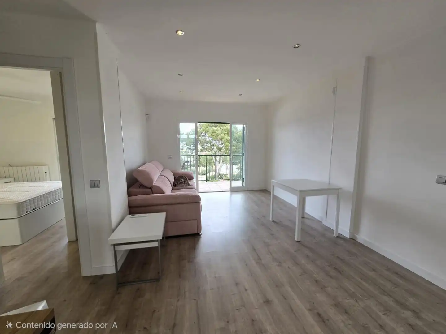 Living room of Flat for rent in Llucmajor  with Air Conditioner, Parquet flooring and Terrace