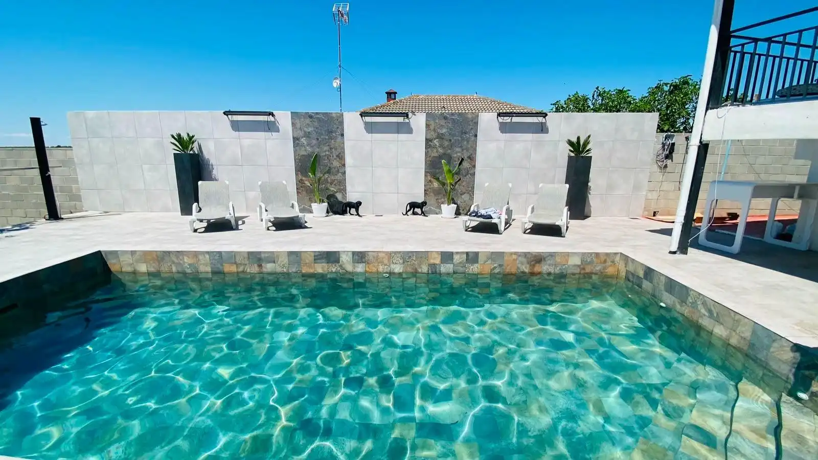 Piscina de Casa o xalet en venda en El Viso de San Juan amb Calefacció, Jardí privat i Piscina