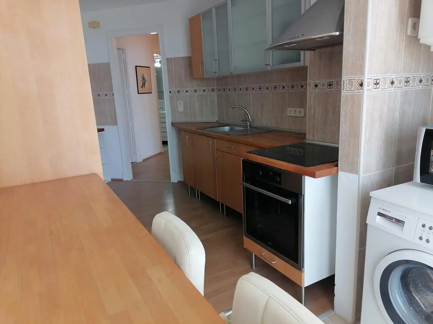 Cocina de Apartamento de alquiler en  Palma de Mallorca con Aire acondicionado, Amueblado y Balcón