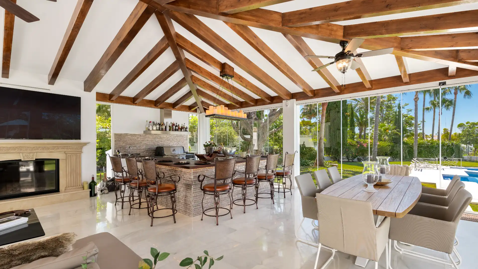 Terraza de Casa o chalet en venta en Marbella con Aire acondicionado, Jardín privado y Terraza