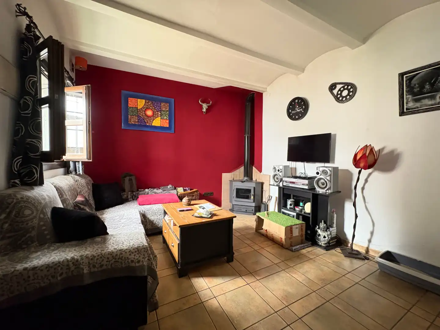 Living room of Houses for rent in Plasencia  with Air Conditioner, Heating and Furnished