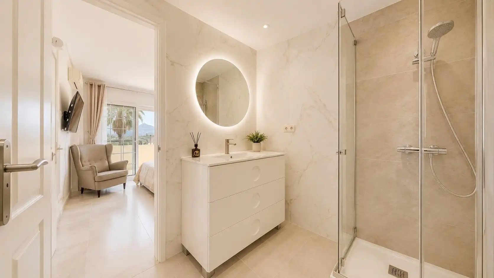 Baño de Casa o chalet en venta en Vícar con Aire acondicionado, Calefacción y Jardín privado