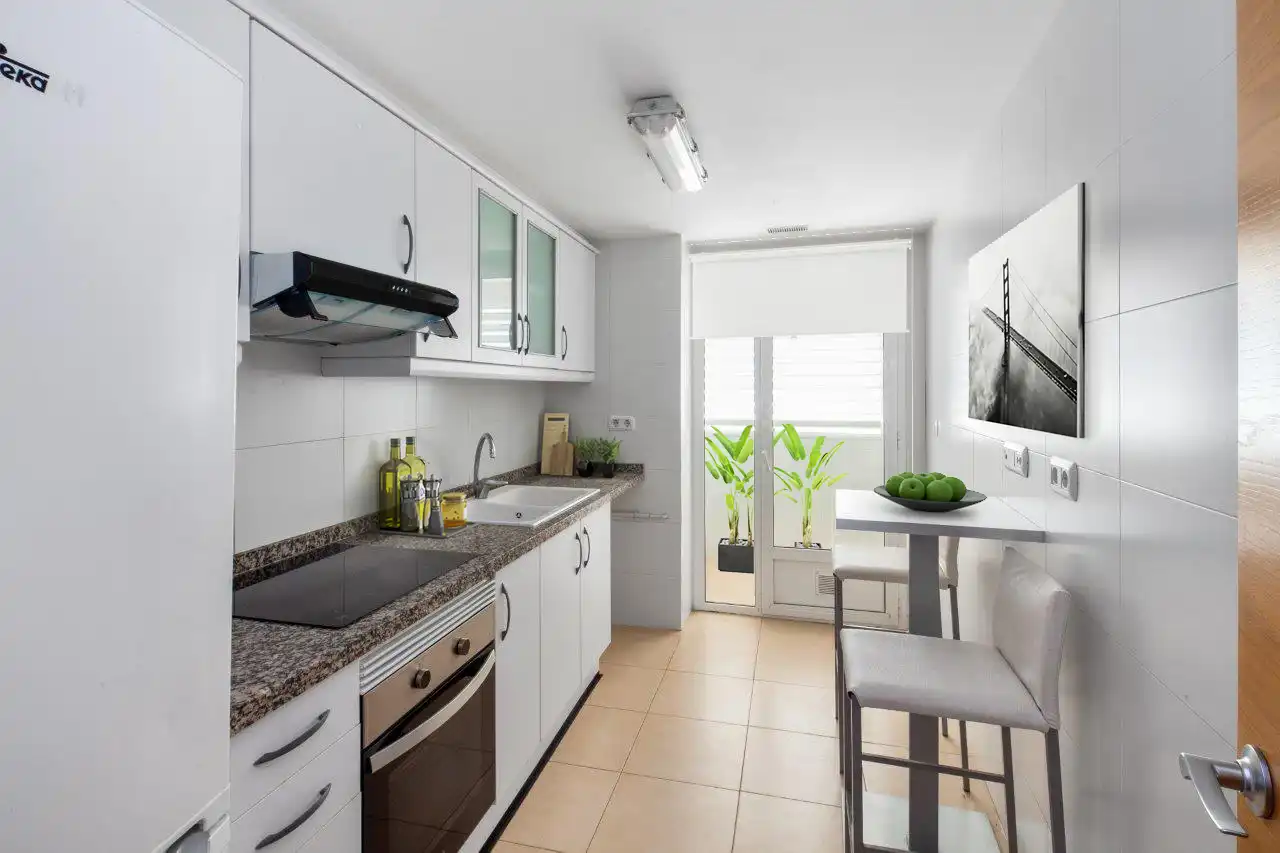Kitchen of Flat for rent in Castellón de la Plana / Castelló de la Plana  with Air Conditioner, Storage room and Pets allowed