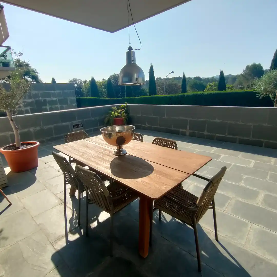Terrasse von Wohnung zur Miete in Sant Cugat del Vallès mit Klimaanlage, Parkett und Terrasse