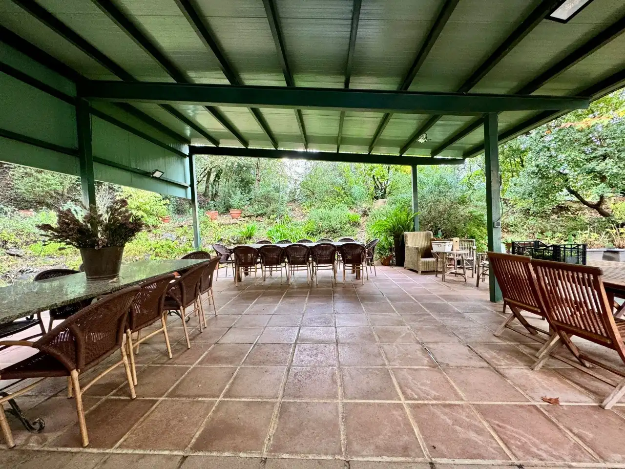 Terrace of Country homes for sale in Anglès  with Private garden, Terrace and Swimming Pool