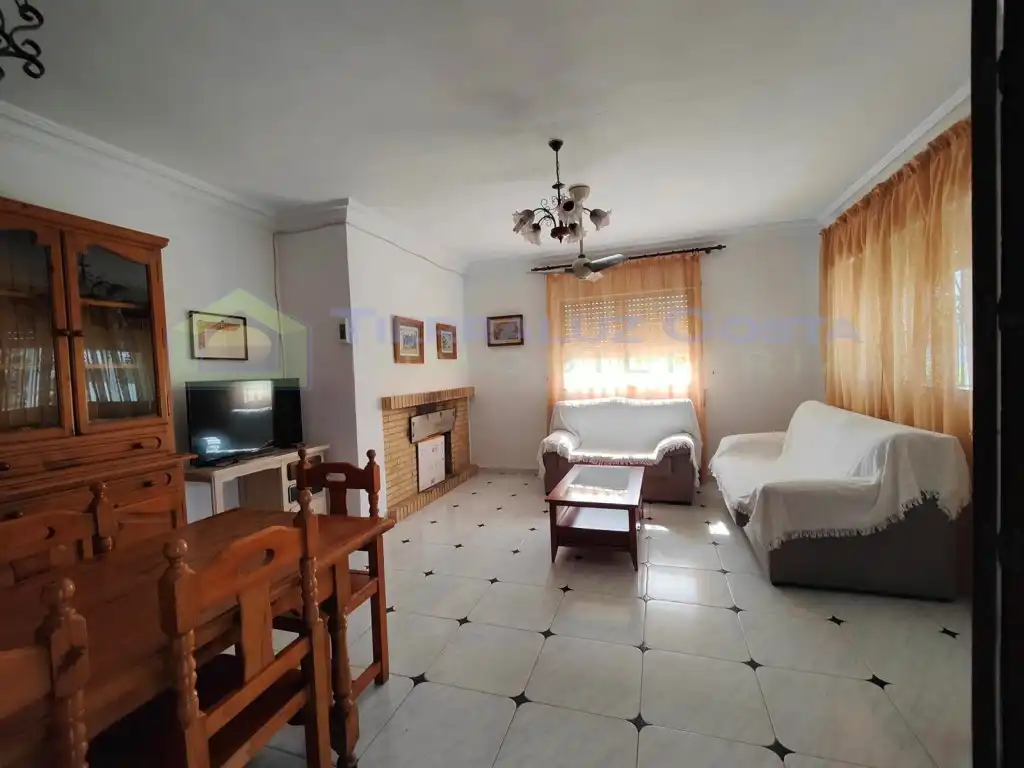 Sala d'estar de Casa o xalet en venda en La Antilla amb Jardí privat, Terrassa i Traster