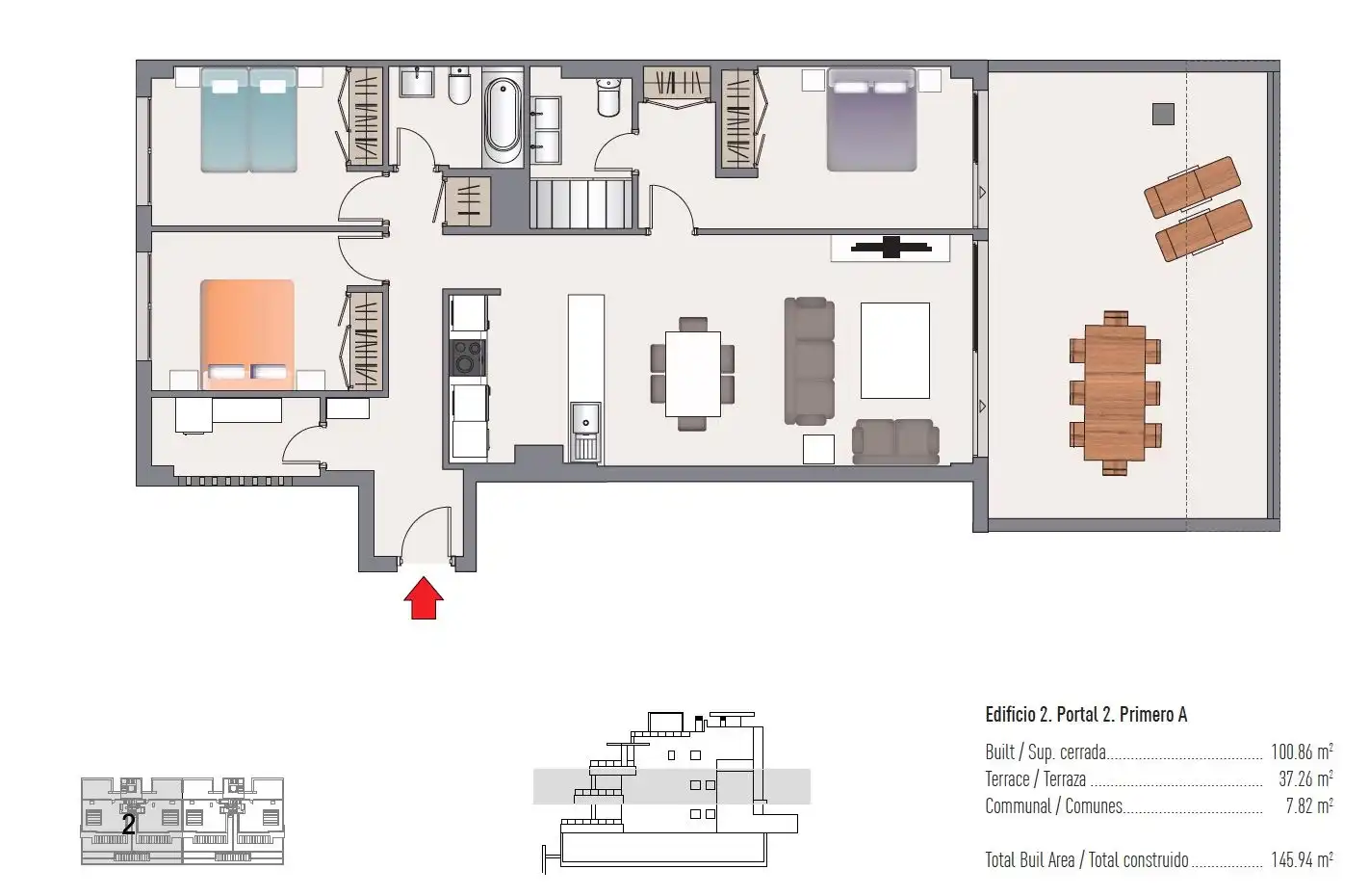 Appartement compact avec terrasse à louer à Costa Natura, imagen 17