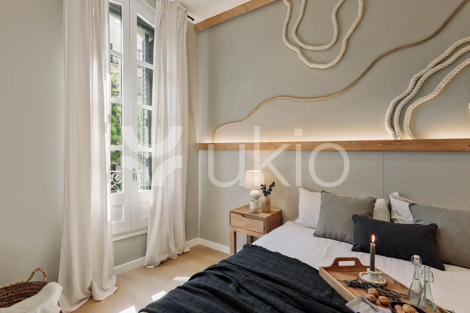 Habitación de Apartamento de alquiler en Barcelona con Aire acondicionado, Calefacción y Terraza