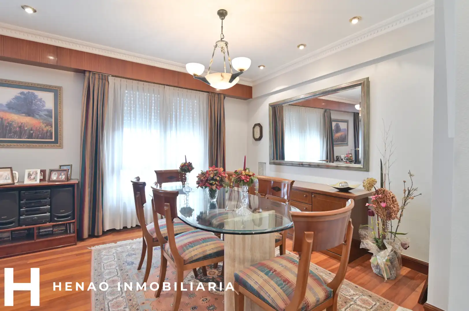 Dining room of Flat for sale in Bilbao   with Heating, Parquet flooring and Terrace