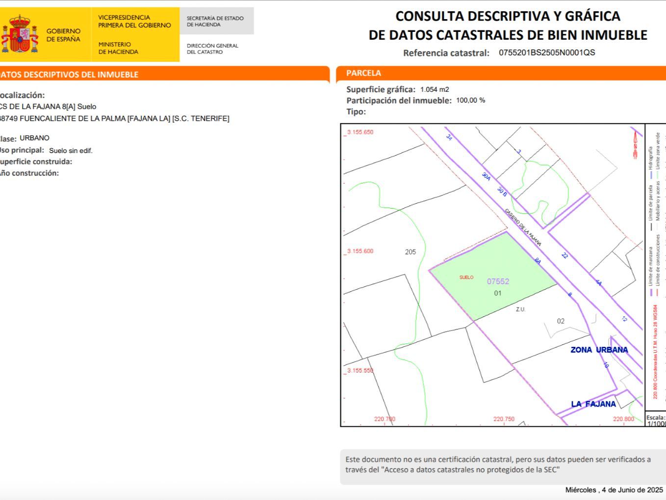 Residencial en venda en Fuencaliente de la Palma