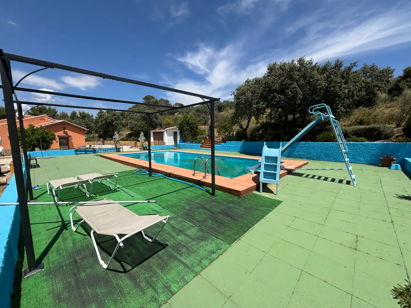 Piscina de Finca rústica en venda en Andújar amb Aire condicionat, Jardí privat i Piscina