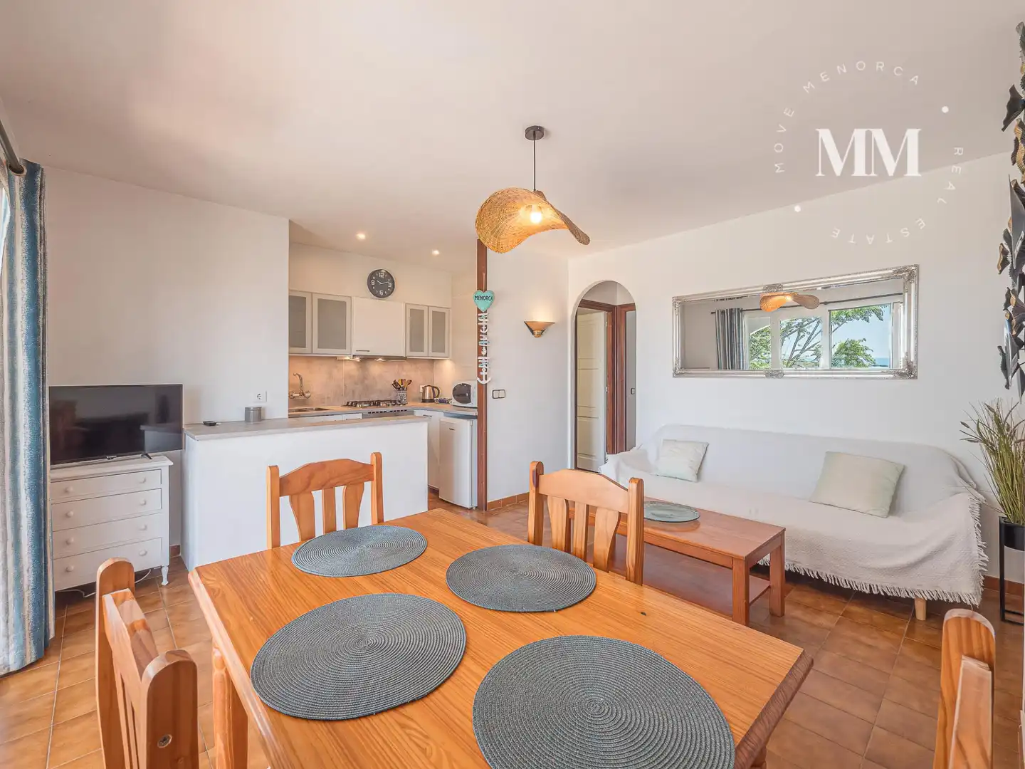 Dining room of Apartments for sale in Alaior  with Terrace, Furnished and Community pool