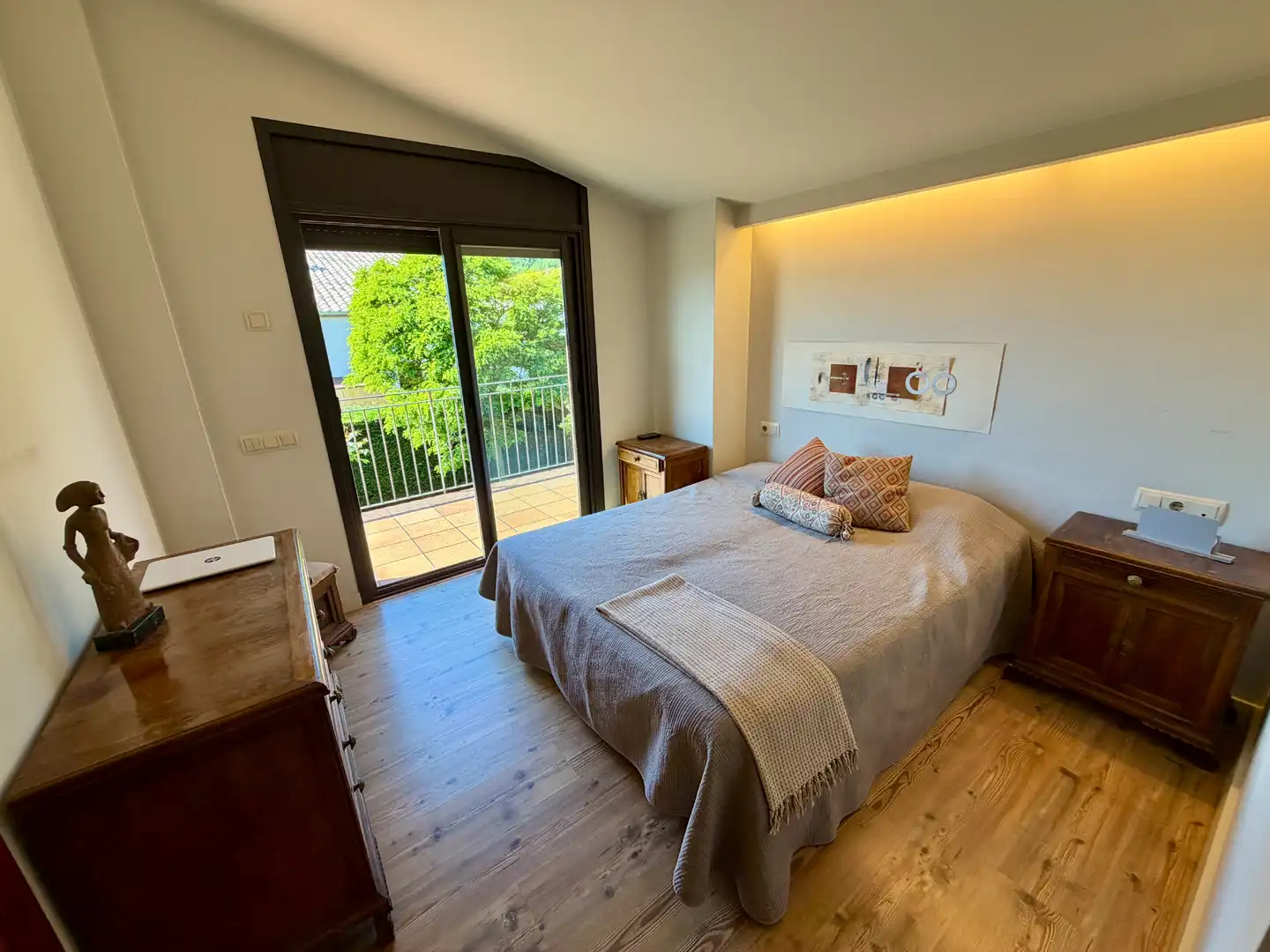 Dormitori de Casa adosada en venda en La Vall d'en Bas amb Calefacció, Jardí privat i Terrassa
