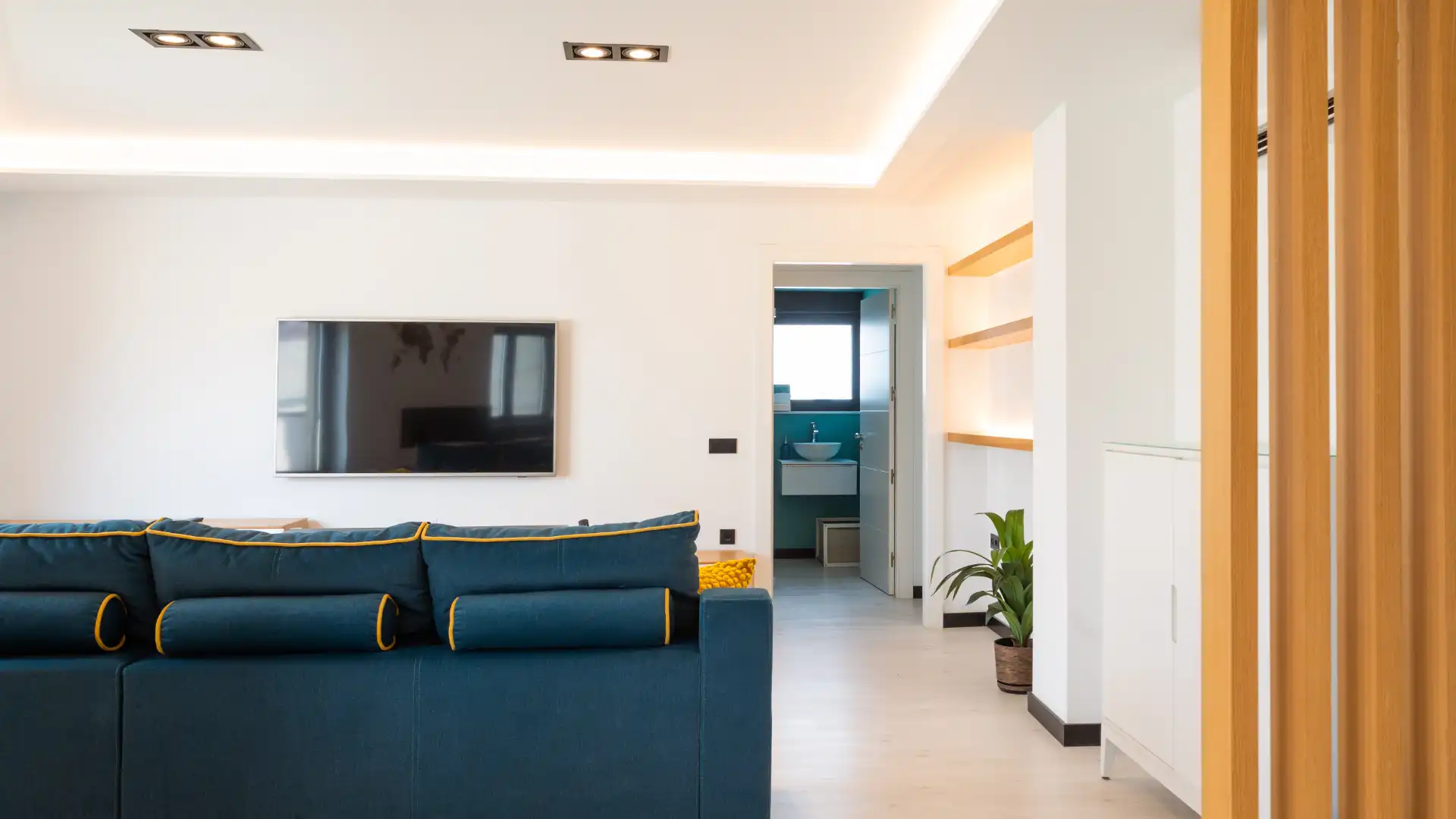 Wohnzimmer von Dachboden zur Miete in Salamanca mit Klimaanlage, Heizung und Parkett
