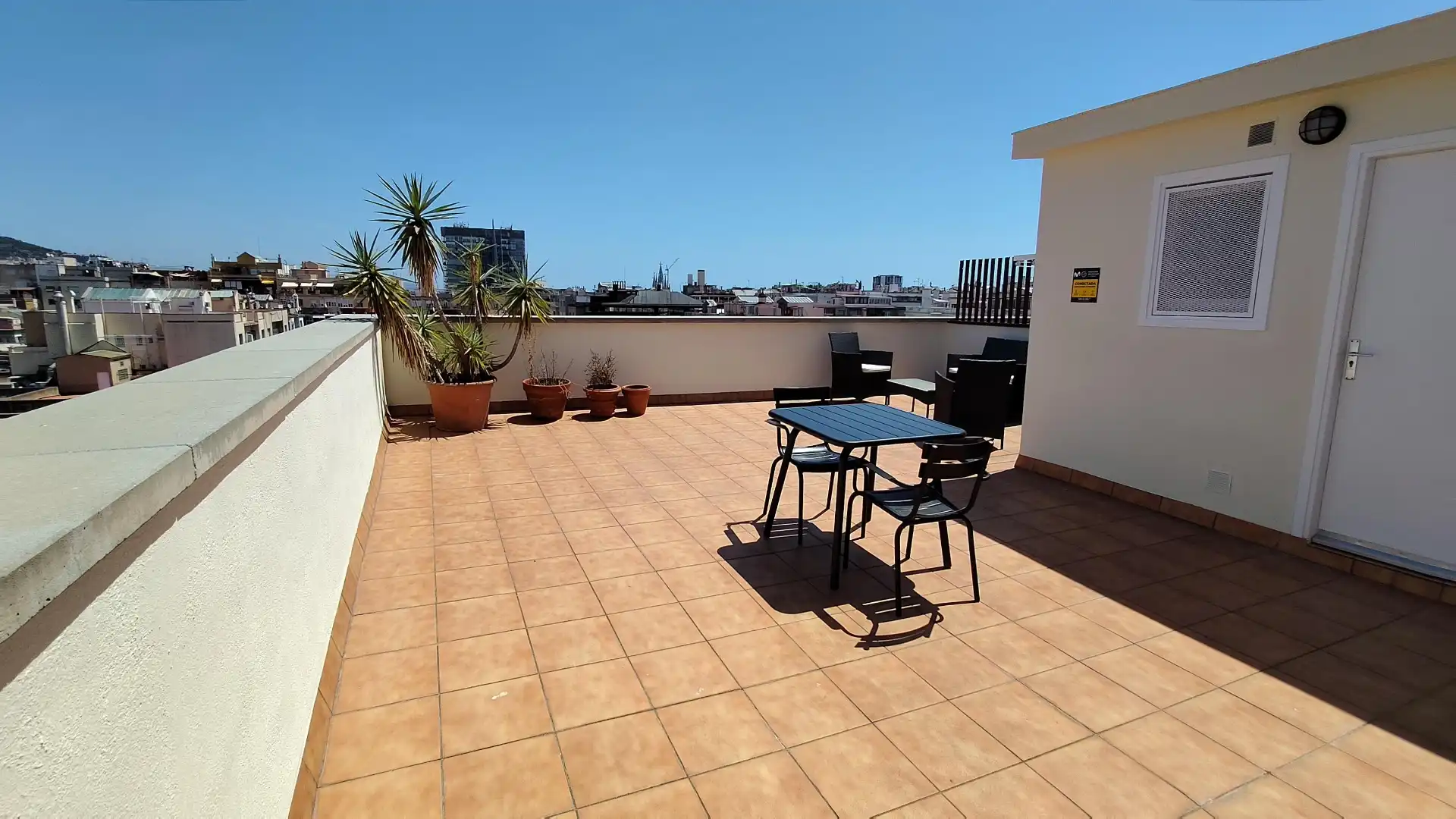 Terrasse von Wohnung zur Miete in Barcelona mit Klimaanlage, Heizung und Parkett