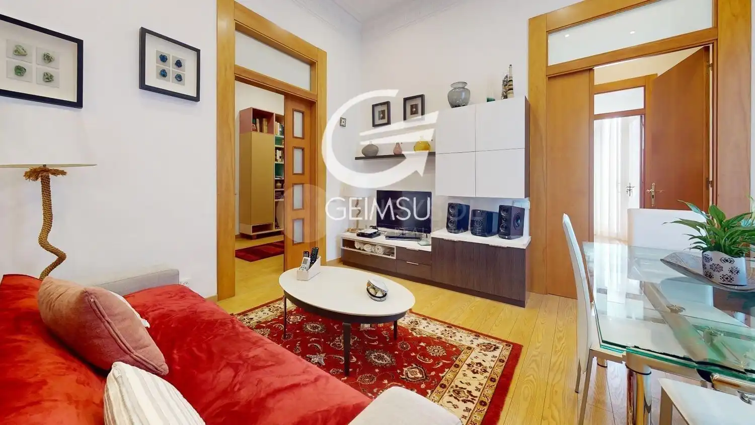 Sala d'estar de Pis en venda en Barcelona amb Aire condicionat, Calefacció i Terrassa