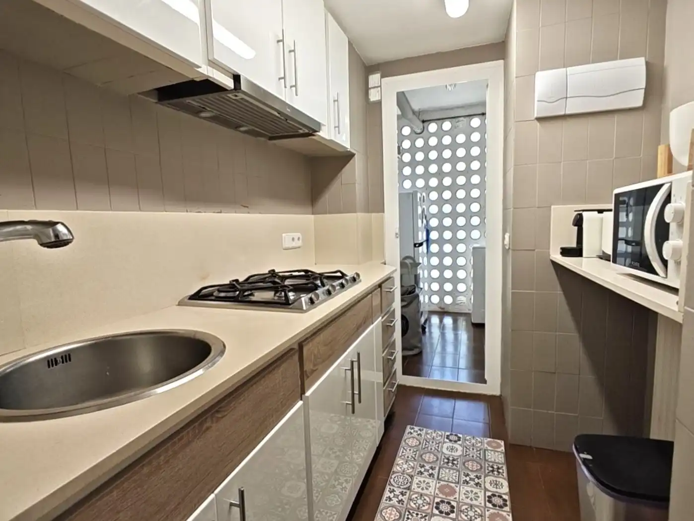 Cocina de Apartamento en venta en Castell d'Aro, Platja d'Aro i s'Agaró con Calefacción, Terraza y Amueblado