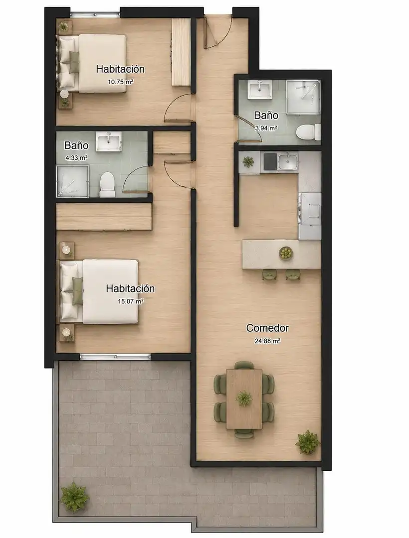 Piso en venta en Arcos de la Frontera con Terraza y Piscina comunitaria
