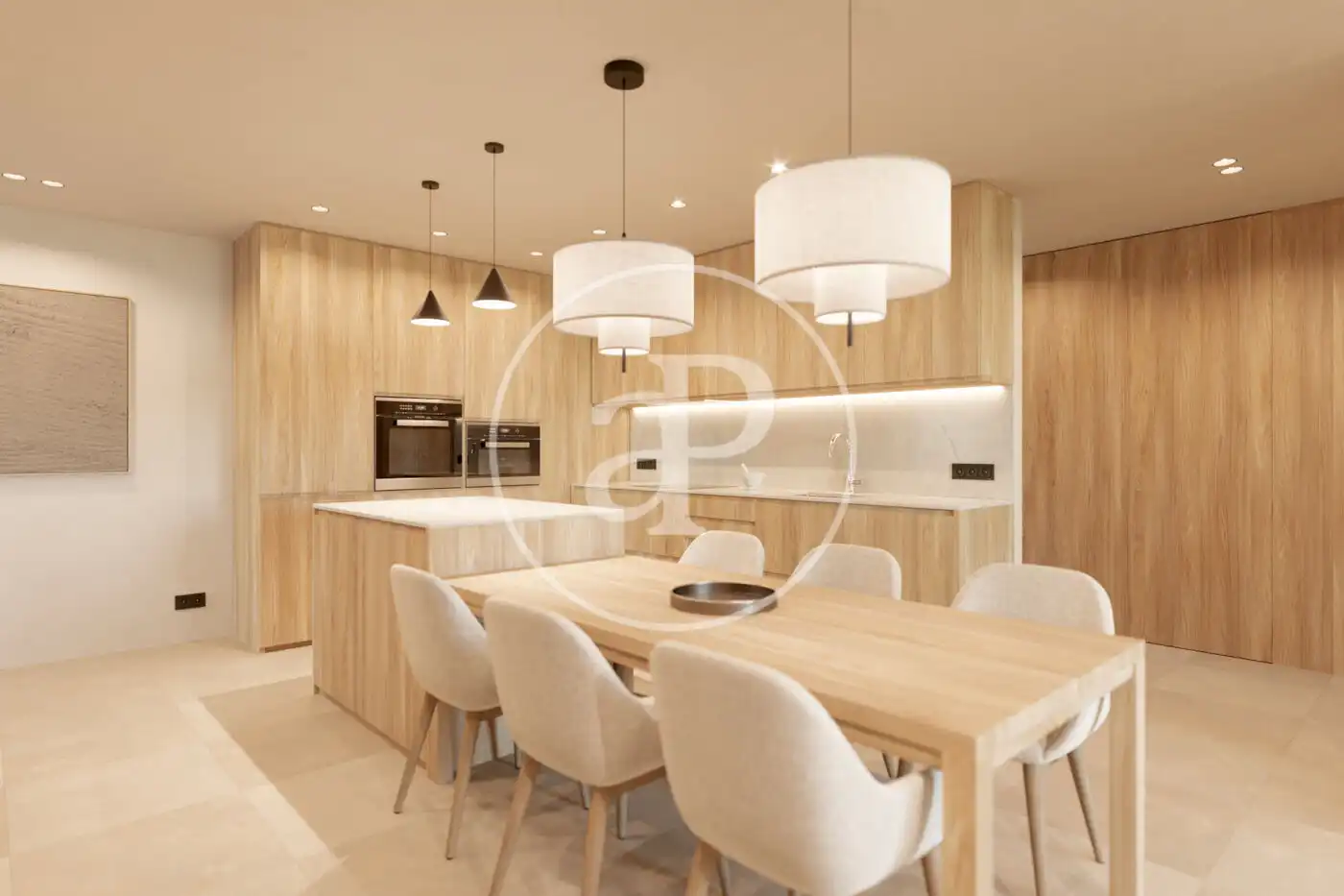 Cocina de Piso en venta en  Palma de Mallorca con Aire acondicionado, Calefacción y Jardín privado