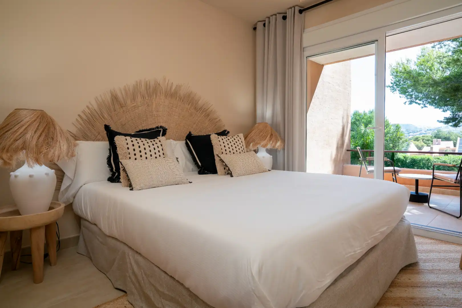 Dormitori de Apartament en venda en Moraira amb Aire condicionat, Calefacció i Jardí privat