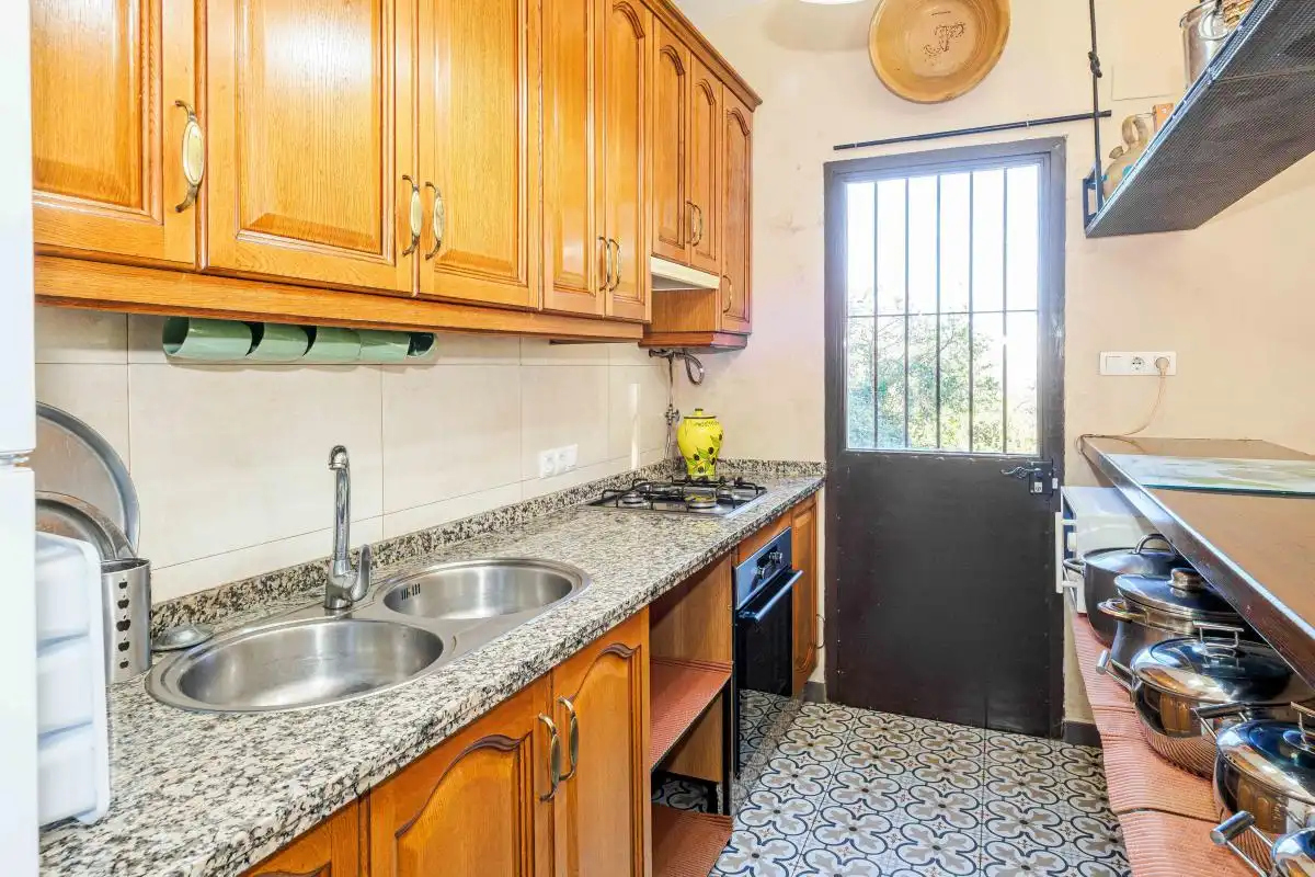 Cocina de Finca rústica en venta en Aracena con Aire acondicionado, Calefacción y Jardín privado