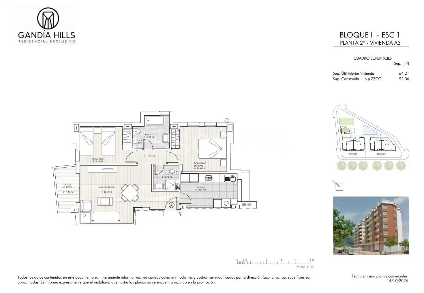 Piso en venta en Gandia con Aire acondicionado, Terraza y Balcón