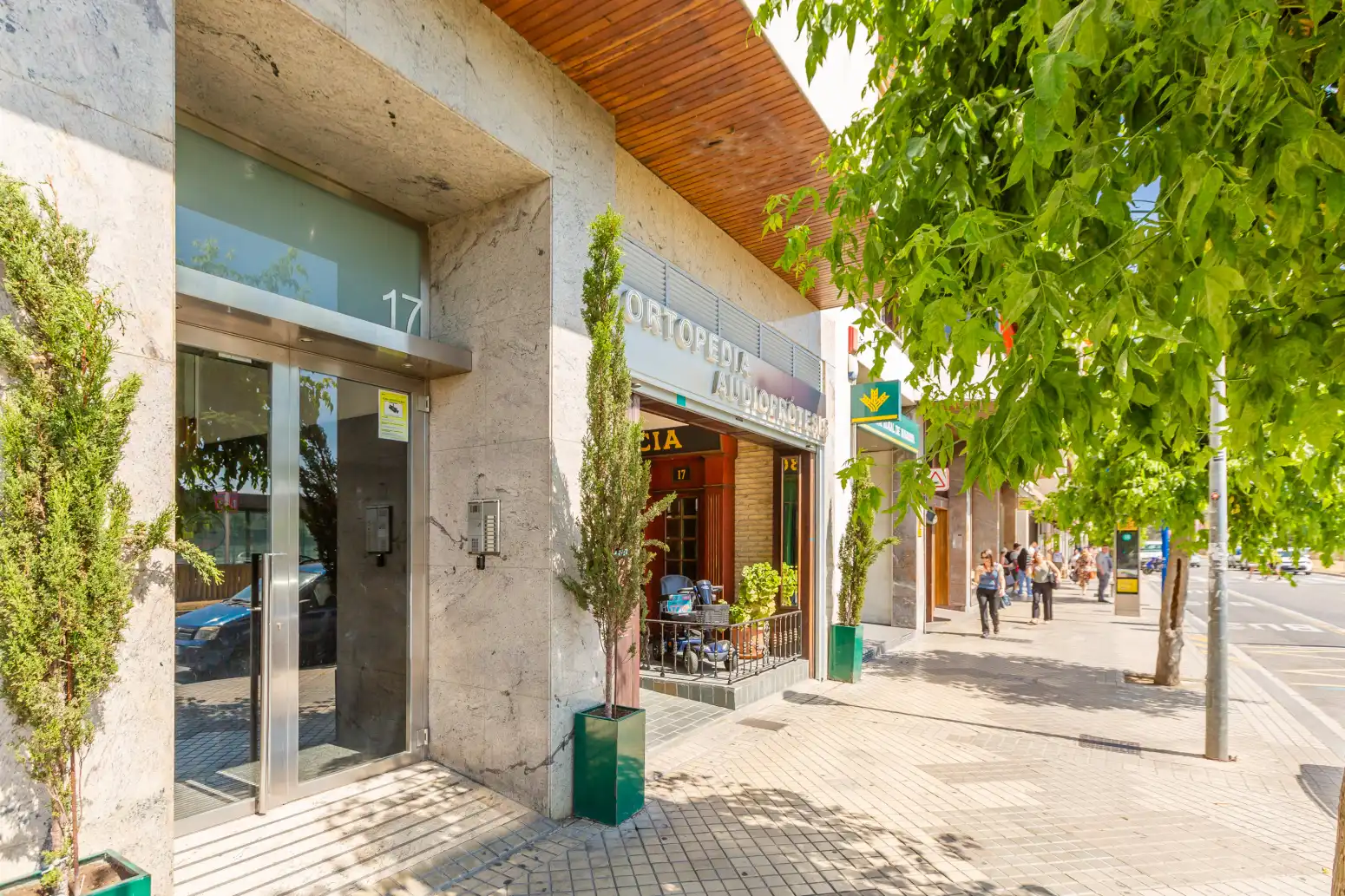 Vista exterior de Piso en venta en  Pamplona / Iruña con Calefacción, Parquet y Terraza