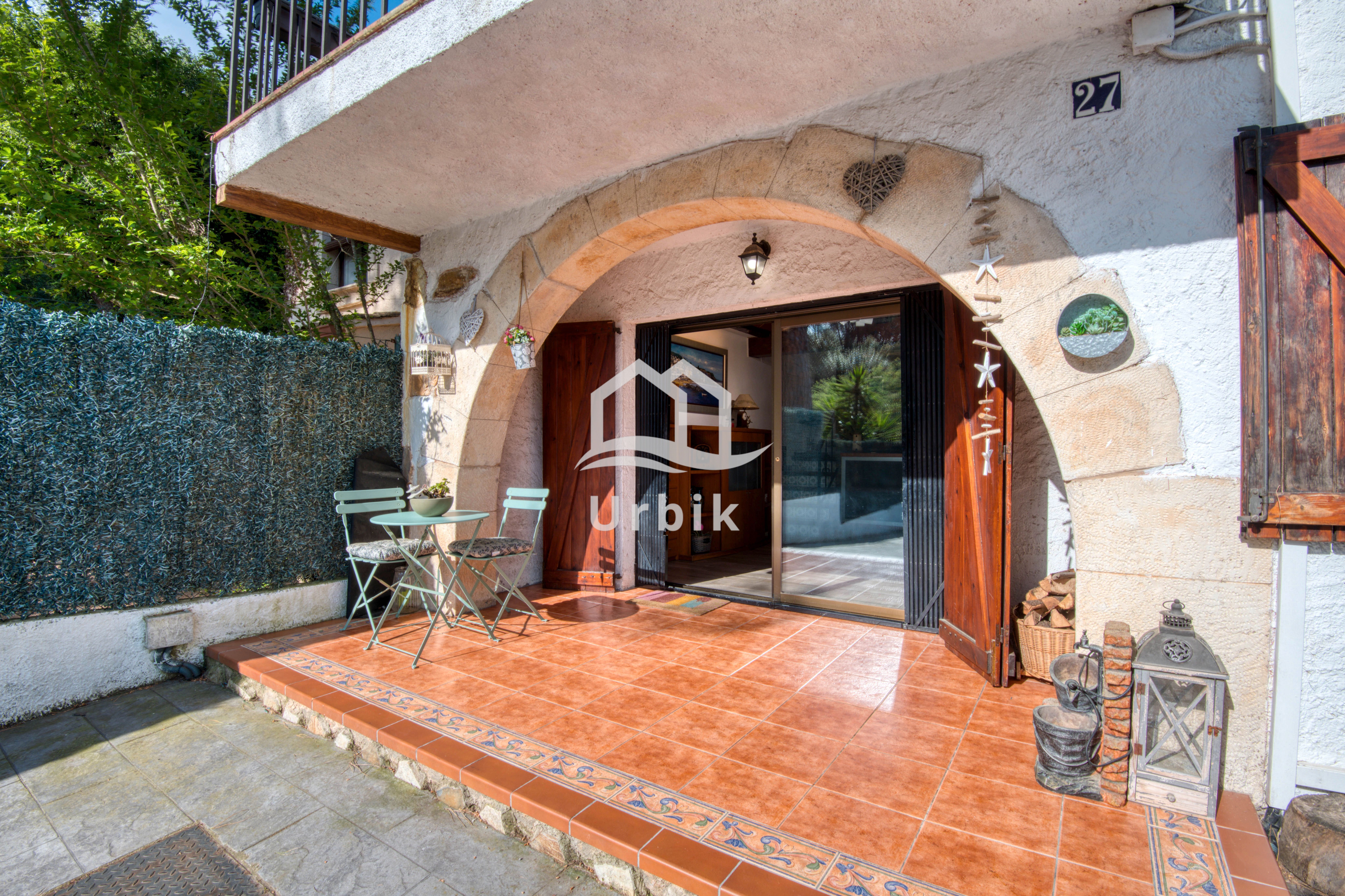 Exterior view of Single-family semi-detached for sale in Santa Cristina d'Aro  with Air Conditioner, Heating and Private garden