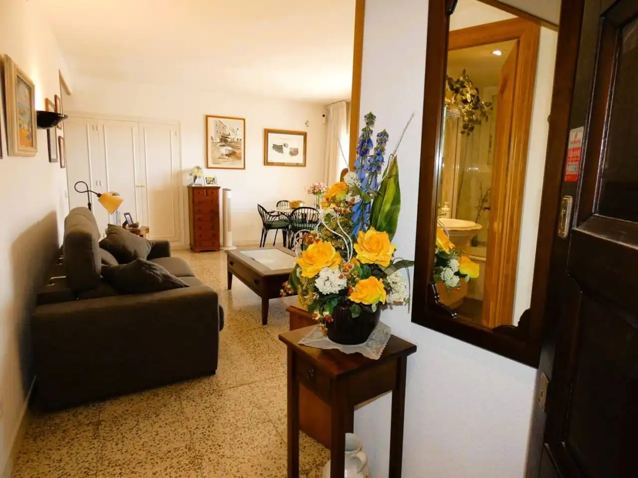 Sala d'estar de Pis en venda en Sant Feliu de Guíxols amb Terrassa