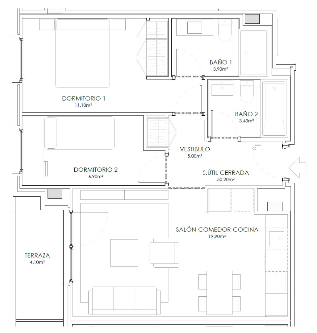 Flat for sale in Marchamalo  with Heating, Terrace and Storage room