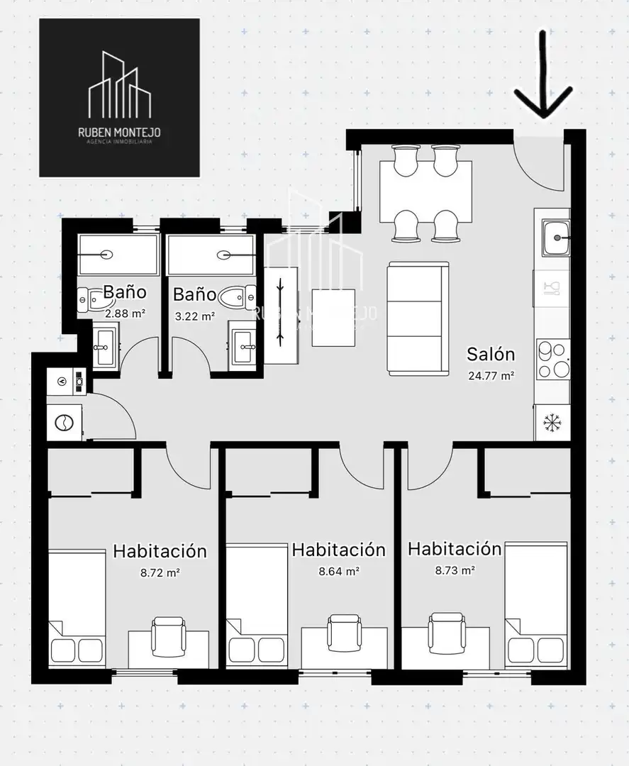 Flat for rent in Salamanca  with Heating, Storage room and Furnished